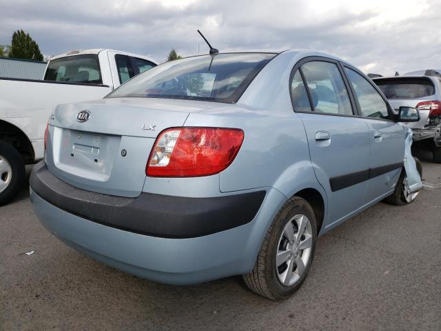 KNADE123686367135 - 2008 KIA RIO BASE SILVER photo 4