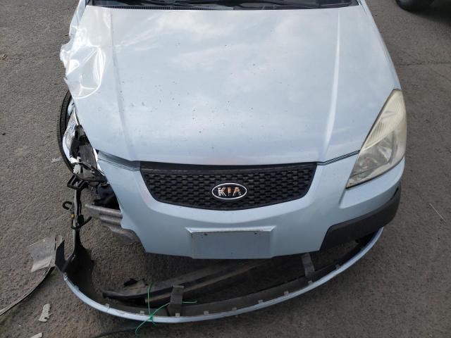 KNADE123686367135 - 2008 KIA RIO BASE SILVER photo 7