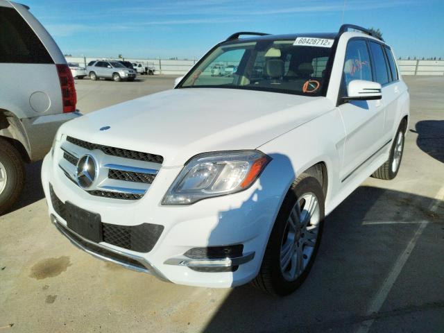 WDCGG8JB5DF971890 - 2013 MERCEDES-BENZ GLK 350 4M WHITE photo 2