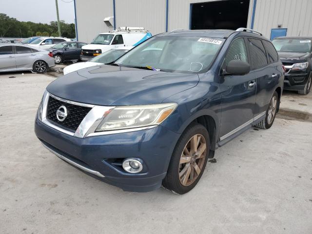 5N1AR2MNXDC683837 - 2013 NISSAN PATHFINDER GRAY photo 2