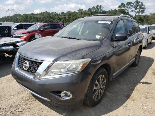 5N1AR2MNXDC685314 - 2013 NISSAN PATHFINDER BLUE photo 2