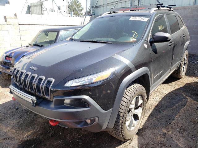 1C4PJMBS6GW310839 - 2016 JEEP CHEROKEE T BLACK photo 2