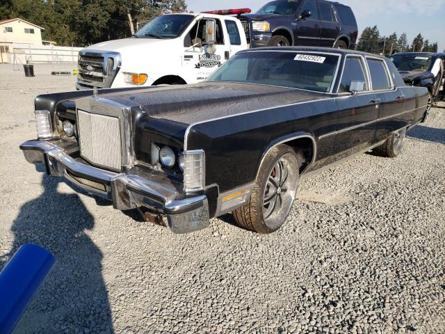 7Y82A937471 - 1977 LINCOLN CONTINENTA BLACK photo 2