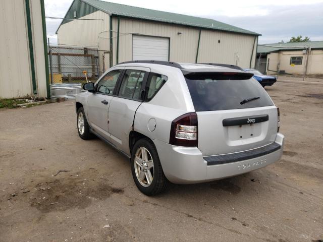 1J8FT47W37D196269 - 2007 JEEP COMPASS SILVER photo 3