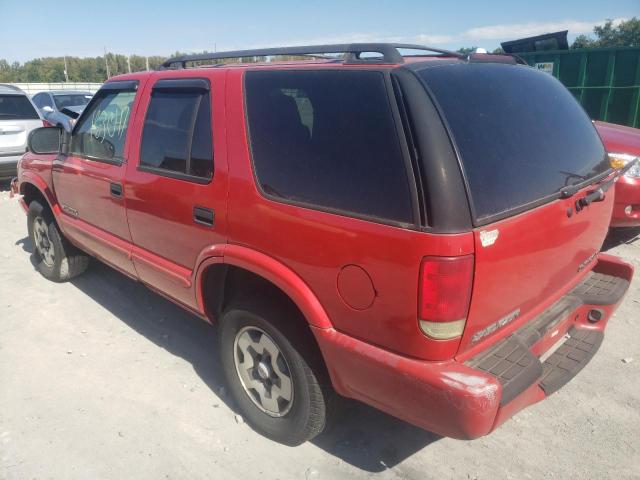 1GNDT13X73K141137 - 2003 CHEVROLET BLAZER RED photo 3