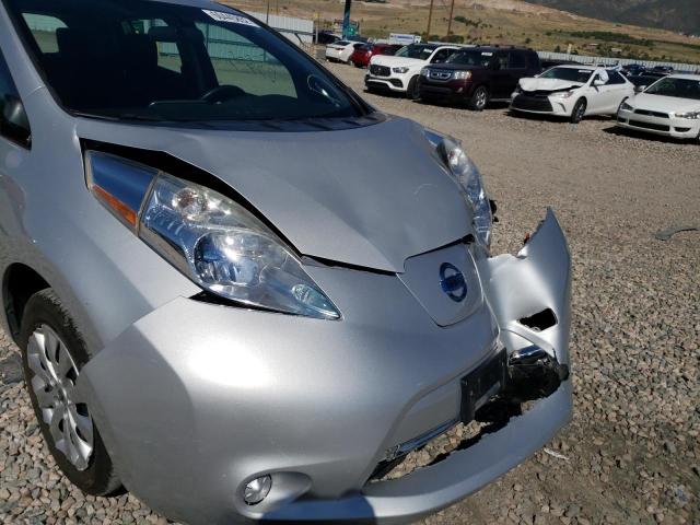 1N4AZ0CPXDC420703 - 2013 NISSAN LEAF S SILVER photo 9