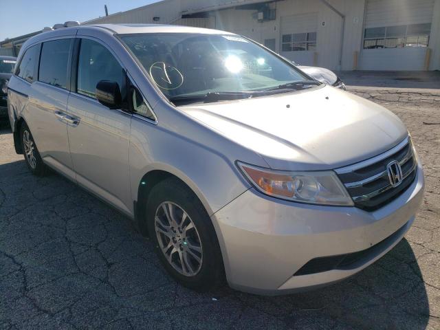 5FNRL5H63DB074167 - 2013 HONDA ODYSSEY EX SILVER photo 1