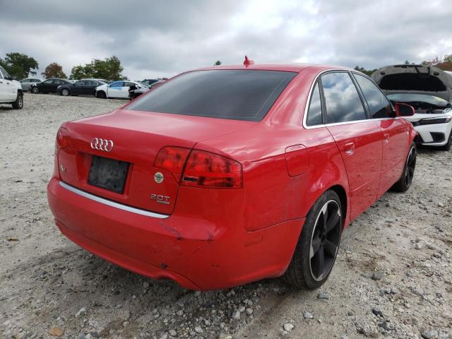 WAUDF78E17A143873 - 2007 AUDI A4 2.0T QU RED photo 4