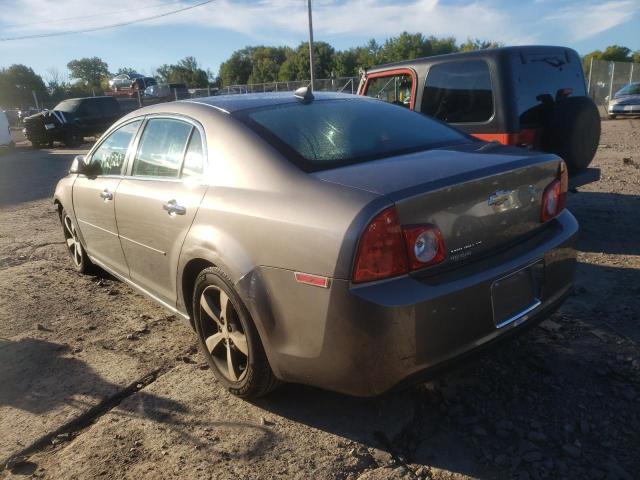 1G1ZC5E09CF202642 - 2012 CHEVROLET MALIBU 1LT GRAY photo 3