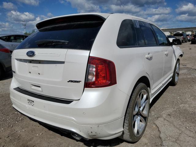 2FMDK3AK5DBA08849 - 2013 FORD EDGE SPORT WHITE photo 4