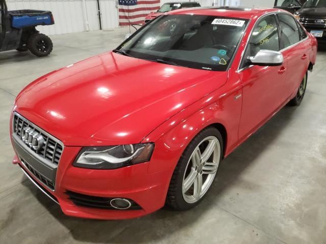 WAUKGAFL2AA134108 - 2010 AUDI S4 PRESTIG RED photo 2