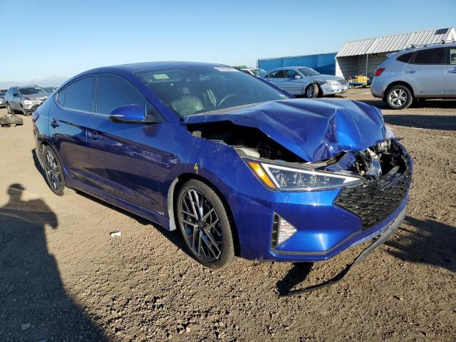 KMHD04LB2KU887999 - 2019 HYUNDAI ELANTRA SP BLUE photo 1