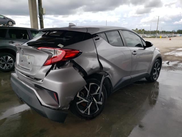 NMTKHMBX7KR077370 - 2019 TOYOTA C-HR XLE SILVER photo 4