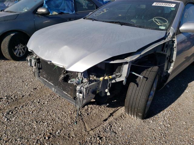 4T1FA38P98U140901 - 2008 TOYOTA CAMRY SOLA SILVER photo 9