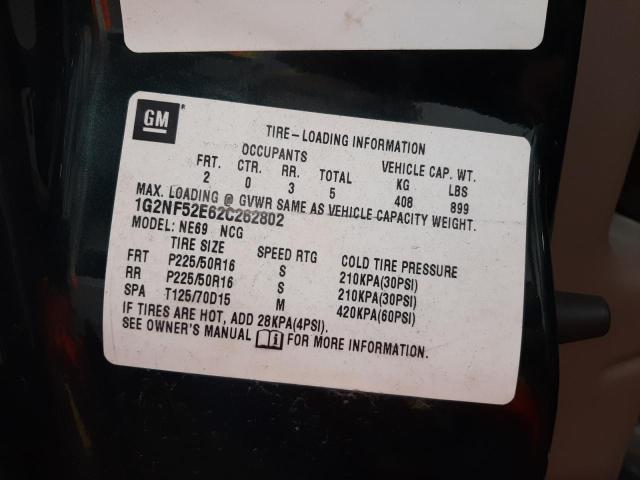 1G2NF52E62C262802 - 2002 PONTIAC GRAND AM S GREEN photo 10