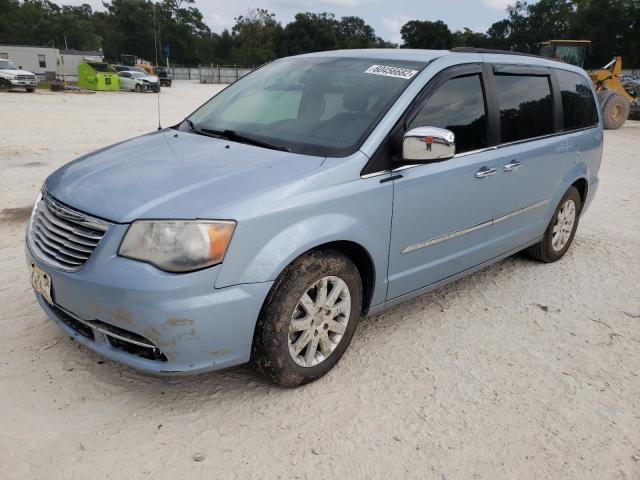 2C4RC1CG6CR362194 - 2012 CHRYSLER TOWN & COU BLUE photo 2