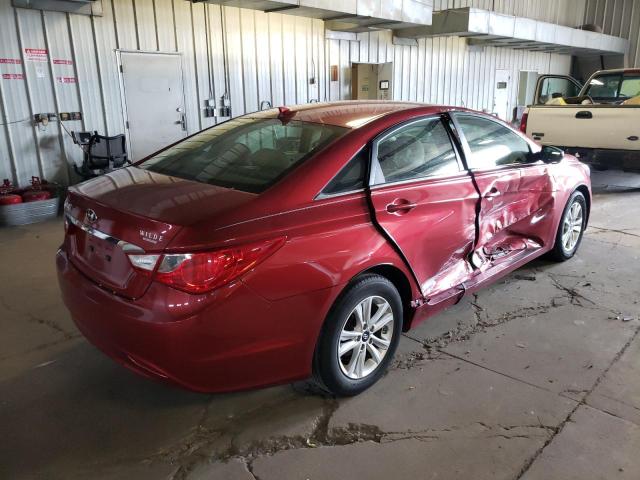 5NPEB4AC8CH498181 - 2012 HYUNDAI SONATA GLS RED photo 4