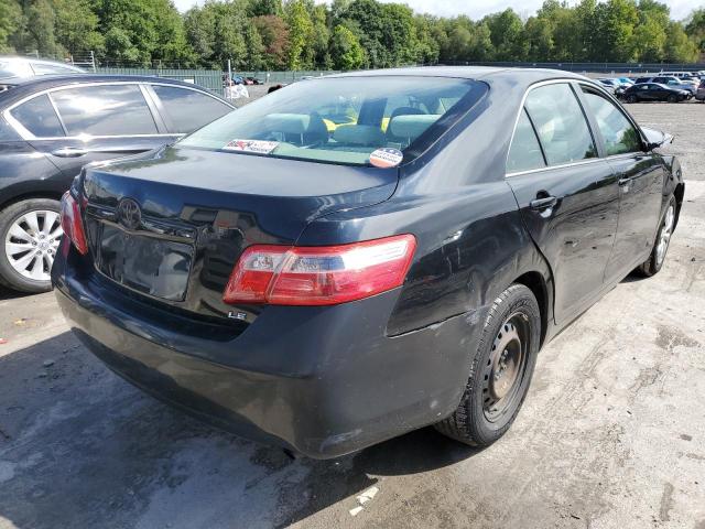 4T1BE46K18U748413 - 2008 TOYOTA CAMRY CE BLACK photo 4