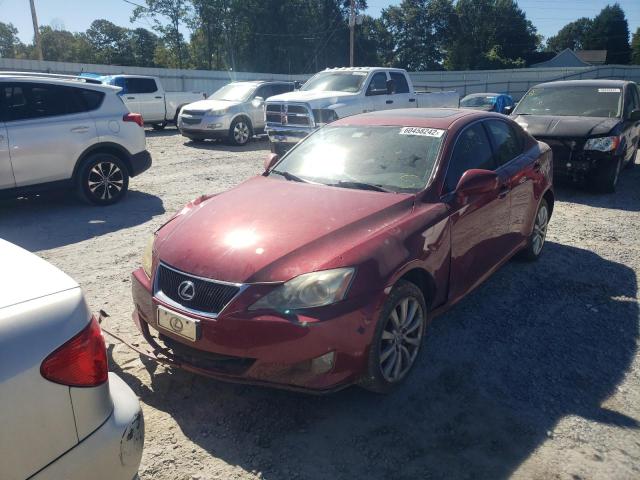 JTHCK262862000321 - 2006 LEXUS IS 250 BURGUNDY photo 2