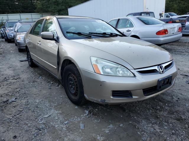 1HGCM56447A062144 - 2007 HONDA ACCORD LX TAN photo 1