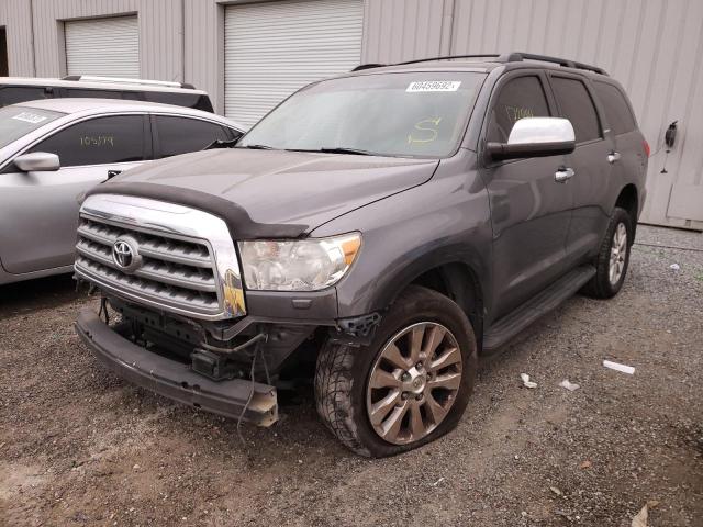 5TDDY5G12DS073573 - 2013 TOYOTA SEQUOIA PL GRAY photo 2