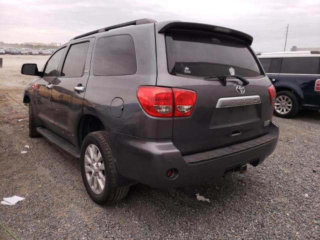 5TDDY5G12DS073573 - 2013 TOYOTA SEQUOIA PL GRAY photo 3