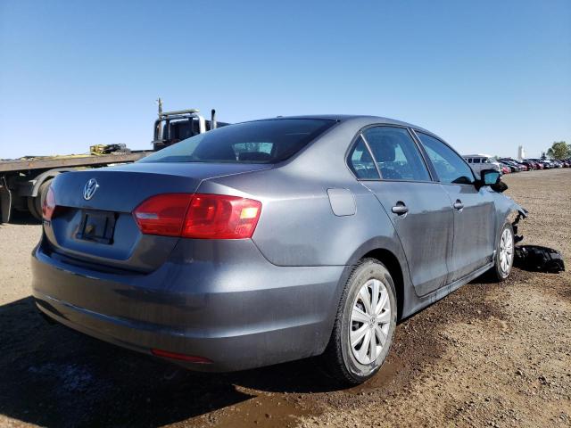 3VW2K7AJ9EM351364 - 2014 VOLKSWAGEN JETTA BASE 灰色 照片 4