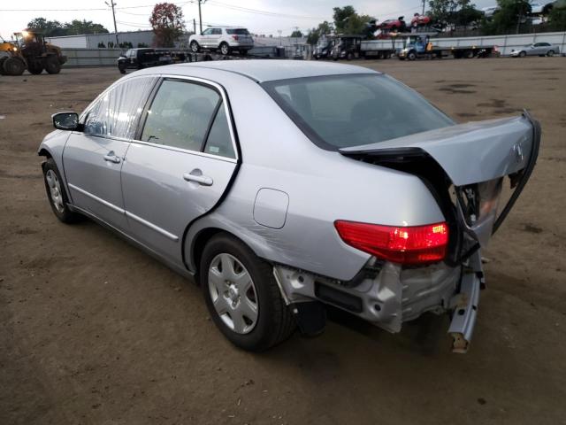 1HGCM56445A105393 - 2005 HONDA ACCORD LX SILVER photo 3