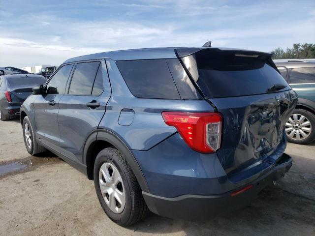 1FM5K8AC1MNA14176 - 2021 FORD EXPLORER P BLUE photo 3