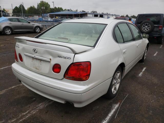 JT8BD69S630175117 - 2003 LEXUS GS 300 WHITE photo 4