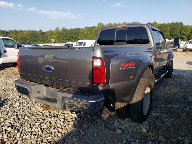 1FTXW43R38EB89398 - 2008 FORD F450 GRAY photo 4