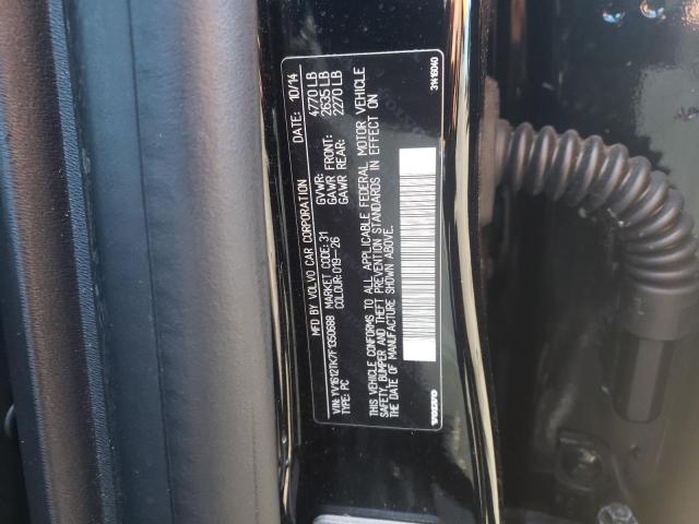 YV1612TK7F1350688 - 2015 VOLVO S60 PREMIE BLACK photo 10