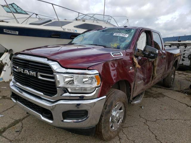 3C6UR5HL6MG650527 - 2021 RAM 2500 TRADE BURGUNDY photo 2