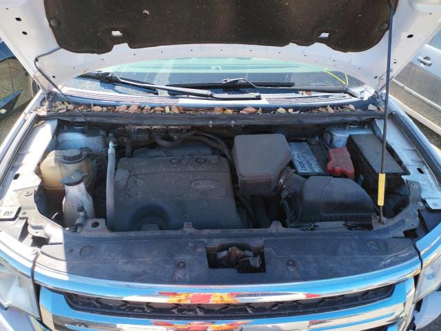 2FMDK3JC1EBA10754 - 2014 FORD EDGE SEL WHITE photo 7