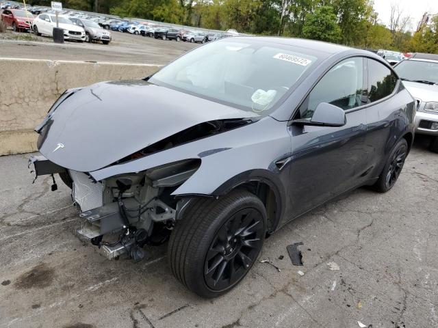 7SAYGDEE1NA009289 - 2022 TESLA MODEL Y رمادي صورة 2