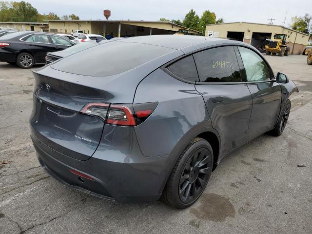 7SAYGDEE1NA009289 - 2022 TESLA MODEL Y رمادي صورة 4