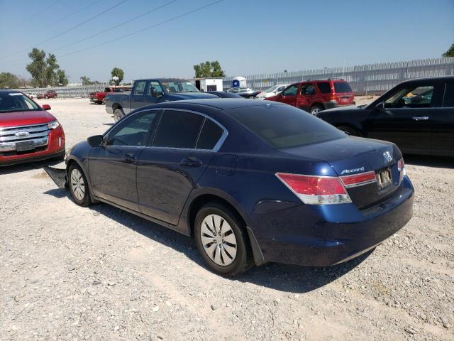 1HGCP2F30CA170462 - 2012 HONDA ACCORD LX BLUE photo 3