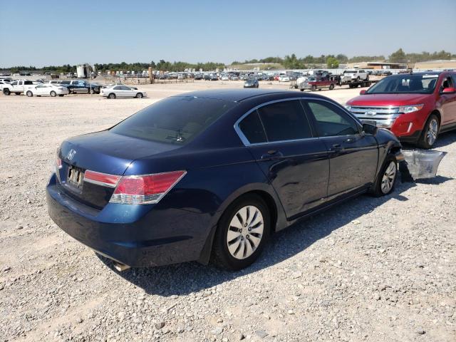 1HGCP2F30CA170462 - 2012 HONDA ACCORD LX BLUE photo 4