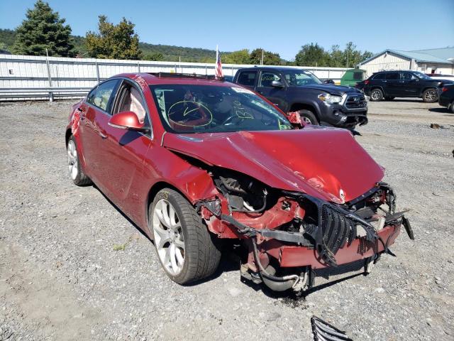 2G4GU5GX1E9284184 - 2014 BUICK REGAL GS RED photo 1