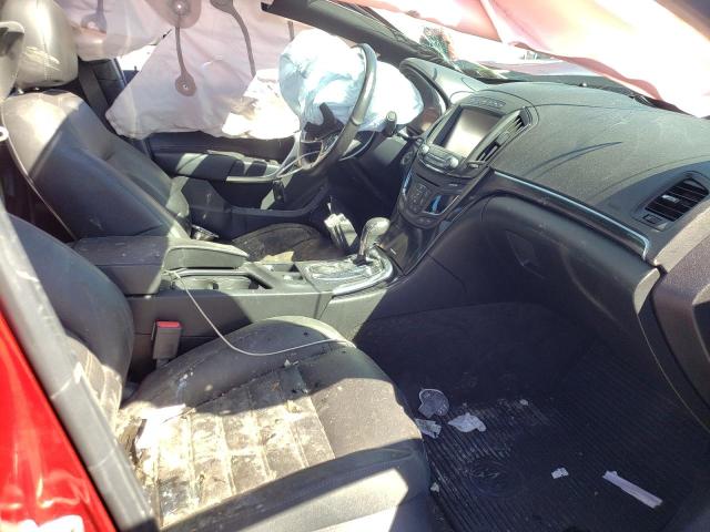 2G4GU5GX1E9284184 - 2014 BUICK REGAL GS RED photo 5