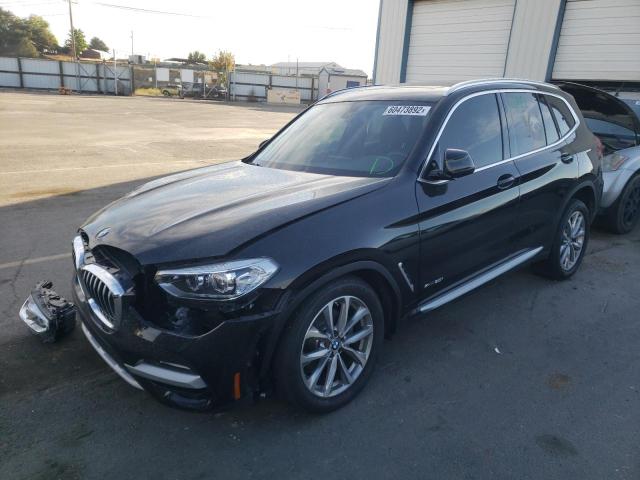 5UXTR9C57JLD64013 - 2018 BMW X3 XDRIVE3 BLACK photo 2