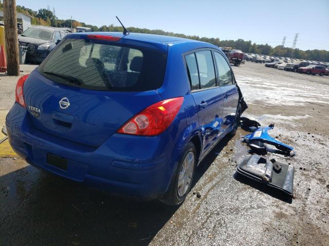 3N1BC1CP8AL370070 - 2010 NISSAN VERSA S BLUE photo 4