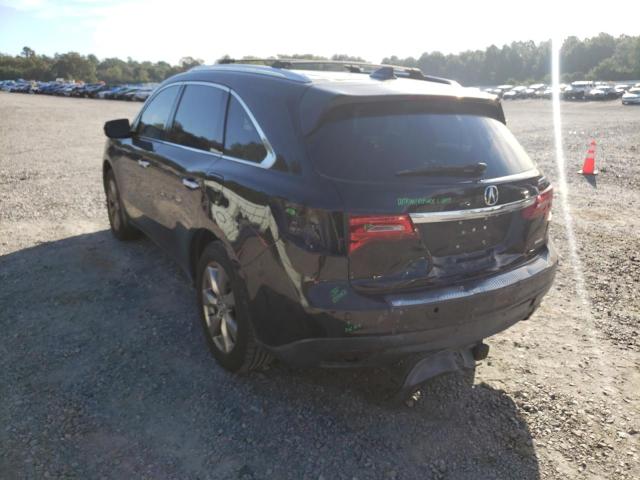 5FRYD4H8XEB029330 - 2014 ACURA MDX ADVANC BLACK photo 3