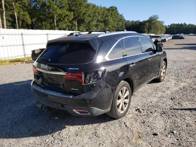 5FRYD4H8XEB029330 - 2014 ACURA MDX ADVANC BLACK photo 4