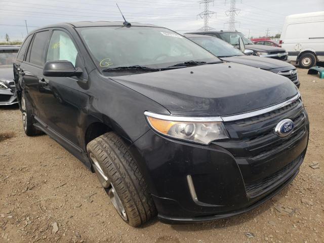 2FMDK3AK8EBB17565 - 2014 FORD EDGE SPORT BLACK photo 1