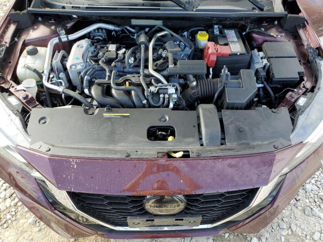 3N1AB8CV3MY330511 - 2021 NISSAN SENTRA SV BURGUNDY photo 7