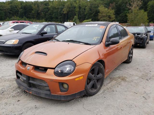 1B3ES66S55D191864 - 2005 DODGE NEON SRT-4 ORANGE photo 2