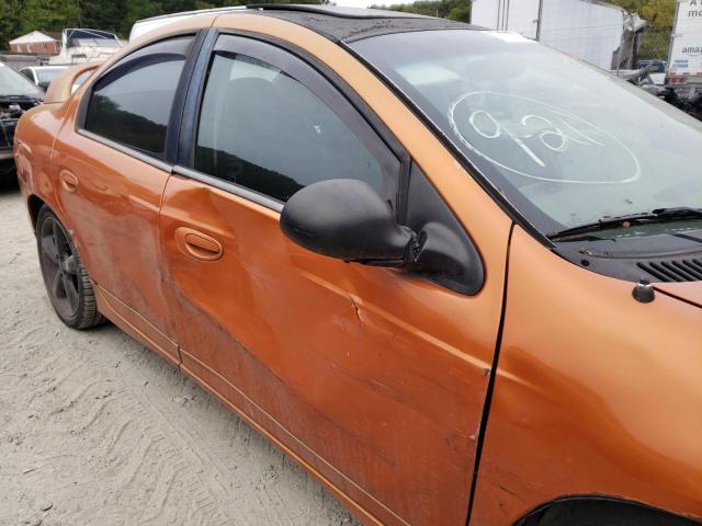 1B3ES66S55D191864 - 2005 DODGE NEON SRT-4 ORANGE photo 9