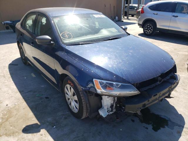 3VW2K7AJ5EM444219 - 2014 VOLKSWAGEN JETTA BASE 蓝色 照片 1