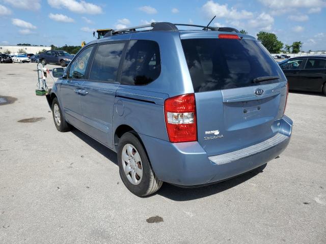 KNDMB133886254054 - 2008 KIA SEDONA BLUE photo 3